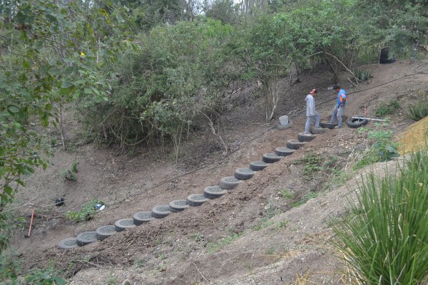 Stairway into the quebrada